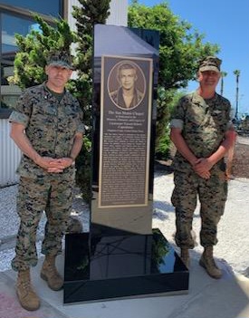 U.S. Navy Lt. Cmdr. Greg Coates, Chaplain to the 5th Marine Regiment Bronze Plaque