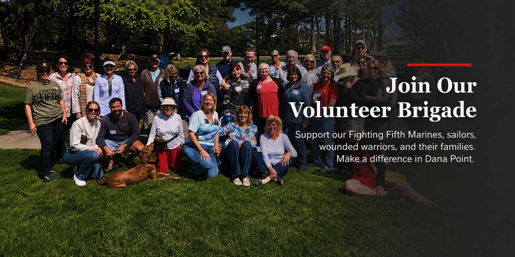 Charity organization volunteer group photo - join up slide