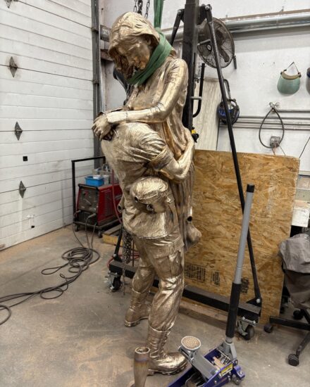 Dana Point Marine Tribute Soldier Sculpture