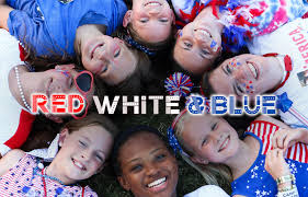 Group of military children at camp