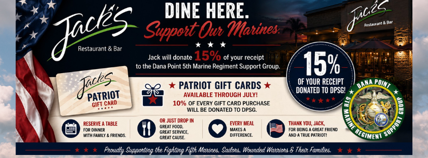 charity promotion jacks restaurant dana point