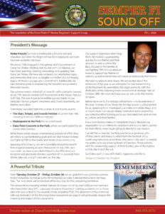 Marine charity newsletter fall 2026